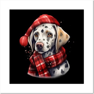 Dalmatian Christmas Posters and Art